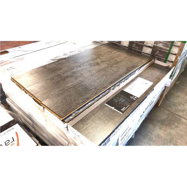 908.4 SQFT OF PRAVADA FLOORS SMOKED OAK 60 BOXES WIRE BRUSHED FINISH