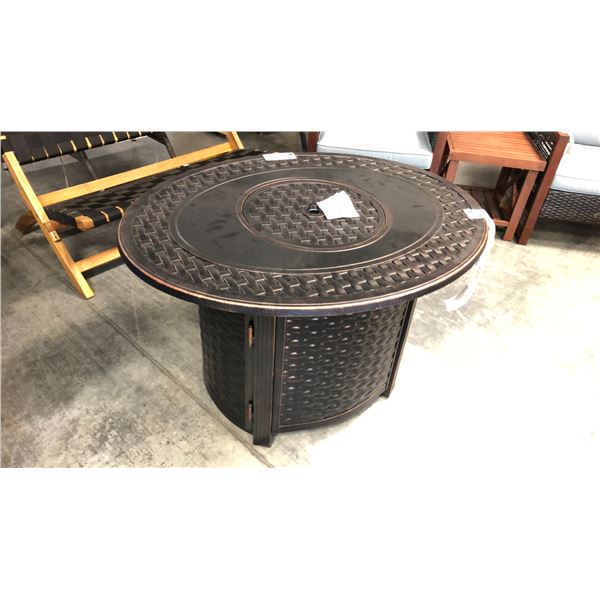 ANTIQUE BRONZE - PARAMOUNT OVAL FIRE PIT TABLE - MDL:FP-450 *IN BOX*