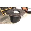 Image 2 : ANTIQUE BRONZE - PARAMOUNT OVAL FIRE PIT TABLE - MDL:FP-450 *IN BOX*