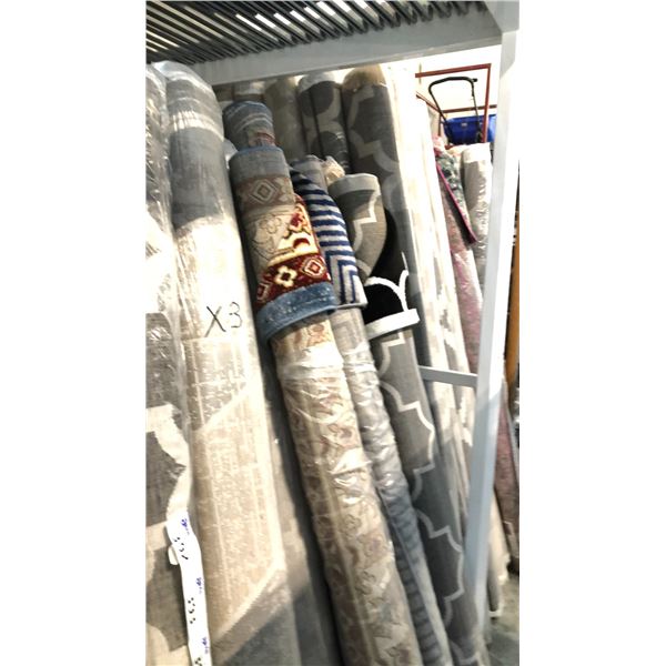 3 ASSORTED COLOR/PATTERN 200CM X 290CM TURKISH AREA RUG