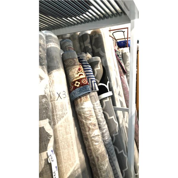 3 ASSORTED COLOR/PATTERN 200CM X 290CM TURKISH AREA RUG