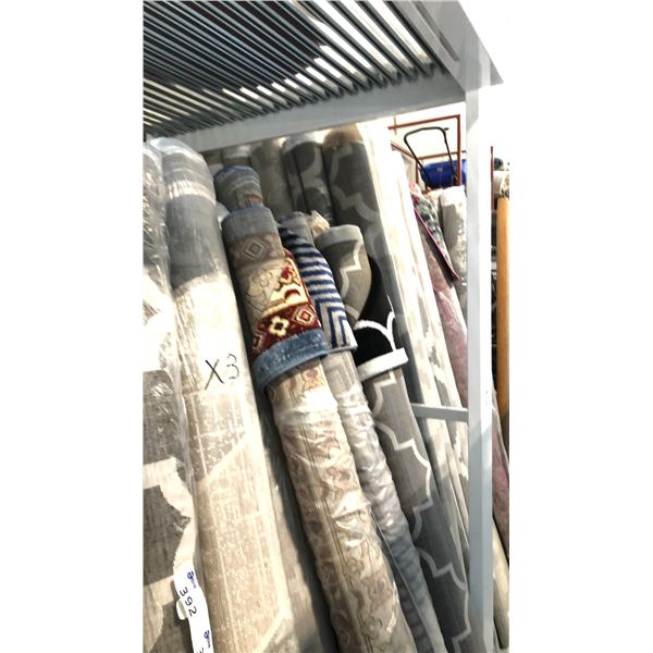 3 ASSORTED COLOR/PATTERN 200CM X 290CM TURKISH AREA RUG