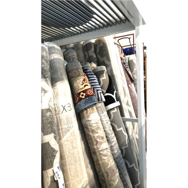 3 ASSORTED COLOR/PATTERN 200CM X 290CM TURKISH AREA RUG