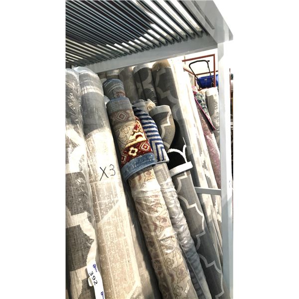 3 ASSORTED COLOR/PATTERN 200CM X 290CM TURKISH AREA RUG