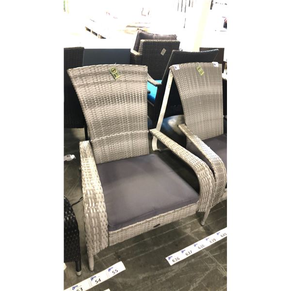 GREY PATIOFLARE REGULAR MUSKOKA CHAIR W/ CUSHION *IN BOX*