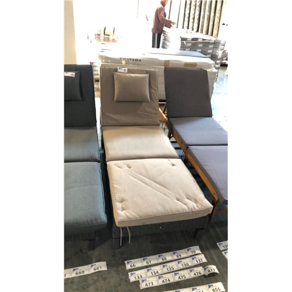 BROWN PATIOFLARE LIGHT WEIGHT - 6 CM THICK CUSHION LAURA LOUNGER *IN BOX*