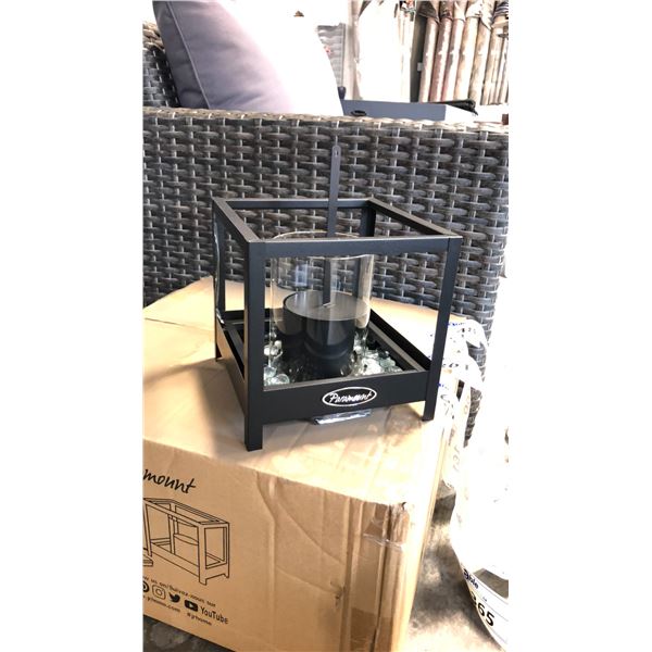 BLACK PARAMOUNT SQUARE GARDEN BURNER 2 BOXES - 4 IN EACH BOX *IN BOX*
