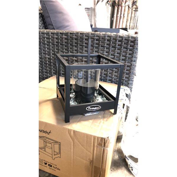 BLACK PARAMOUNT SQUARE GARDEN BURNER 2 BOXES - 4 IN EACH BOX *IN BOX*