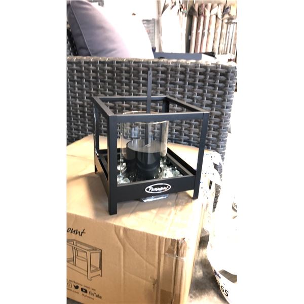 BLACK PARAMOUNT SQUARE GARDEN BURNER 2 BOXES - 4 IN EACH BOX *IN BOX*