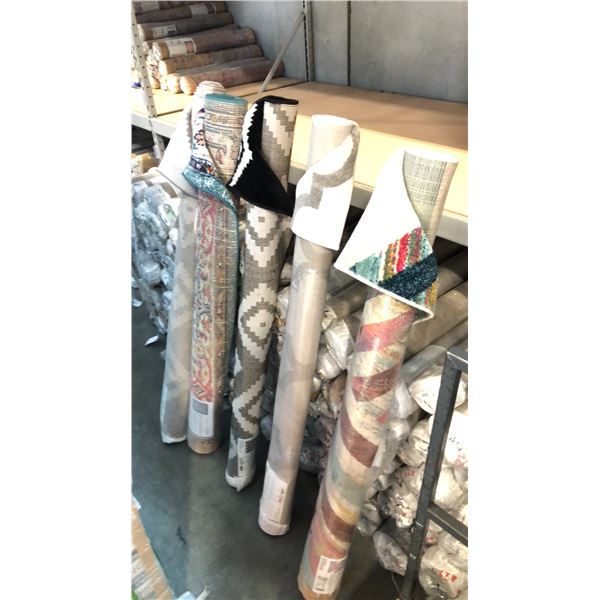 5 ASSORTED COLOR/PATTERN 160CM X 230CM TURKISH AREA RUG