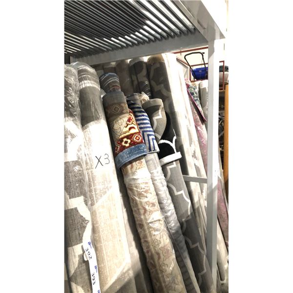 3 ASSORTED COLOR/PATTERN 200CM X 290CM TURKISH AREA RUG