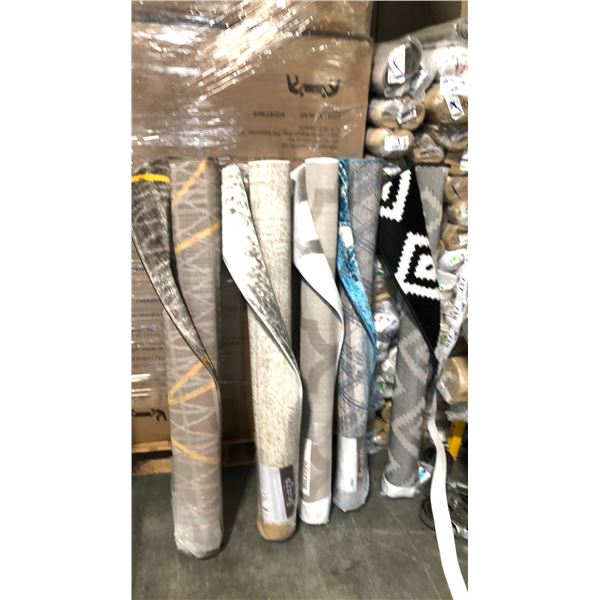 5 ASSORTED COLOR/PATTERN 120CM X 170CM TURKISH AREA RUG