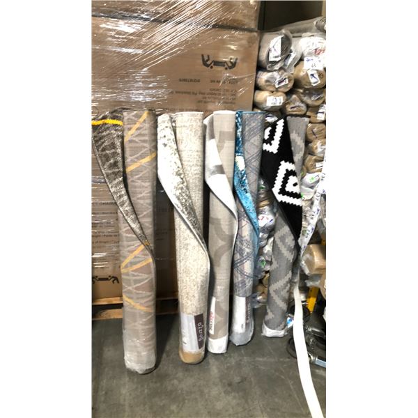 5 ASSORTED COLOR/PATTERN 120CM X 170CM TURKISH AREA RUG