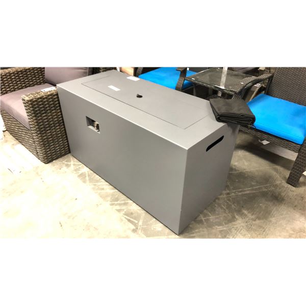 CONCRETE-LOOK RECTANGULAR FIRE PIT TABLE MDL:FP-415 *OUT OF BOX*