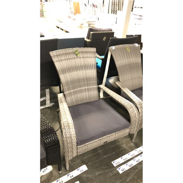 GREY PATIOFLARE REGULAR MUSKOKA CHAIR W/ CUSHION *IN BOX*