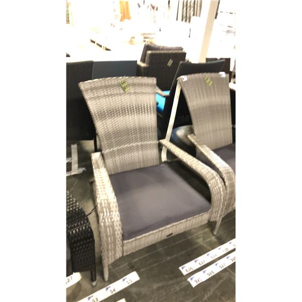 GREY PATIOFLARE REGULAR MUSKOKA CHAIR W/ CUSHION *IN BOX*