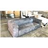 Image 1 : GREY ARM-CUSHIONED 3-SEATER COUCH D38" X W96" X H27"