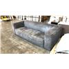 Image 2 : GREY ARM-CUSHIONED 3-SEATER COUCH D38" X W96" X H27"