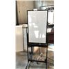 Image 2 : REVERSABLE MOBILE WHITE BOARD AND MOBILE CLOTHES RACK W/ HANGERS