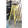 Image 2 : APPROX 32' FT ALUMINUM EXTENSION LADDER AND 6' FIBERGLASS RAIL STEP LADDER