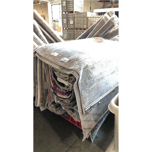 23 PCS OF SAMPLE DISPLAY TURKISH RUG IN DIFFERENT SIZES/DESIGN - CART NOT INCLUDED