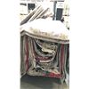 Image 2 : 23 PCS OF SAMPLE DISPLAY TURKISH RUG IN DIFFERENT SIZES/DESIGN - CART NOT INCLUDED
