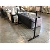 Image 2 : 3 RACKS INCL D64" X W192" X H100" ENCLOSURE, D67" X W80" X H106" FLIP RUG METAL RACK DISPLAY AND