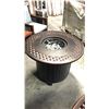 Image 2 : ANTIQUE BRONZE - PARAMOUNT ROUND FIRE PIT TABLE - MDL:FPT19114 *IN BOX*