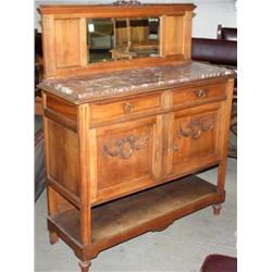 Marble Top Cabinet w/ Key