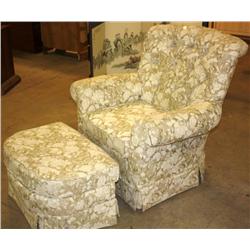 Chair and Matching Foot Rest