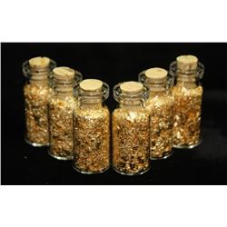 6 Bottles Gold Flakes