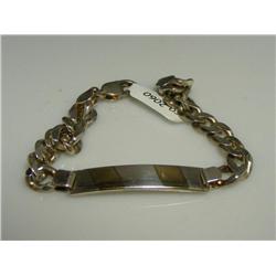 14k Gold over Sterling ID Bracelet