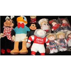 Box Lot of Collectible Campbell's & Disney Dolls