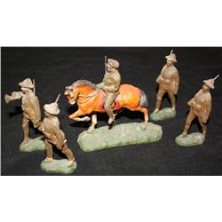 5 1920's Trico WW1 Soldiers