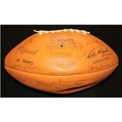 Autographed L.A. Rams Football mid 1970's