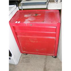 Red Tool Box With Tools
