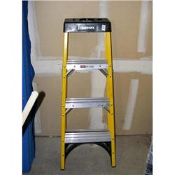 4' Yellow Fiberglass Step Ladder