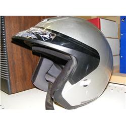 Gray Motor Cycle Helmet