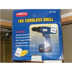 18 V. Cordless Drill