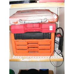 Lot of misc Plastic Containers and Hand Tools