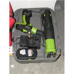 2 Pcs Kawasaki Cordless Tool set