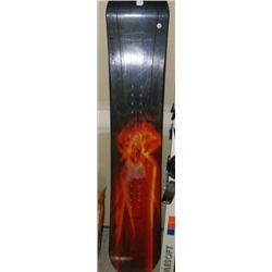 Switch Black and Red Snowboard