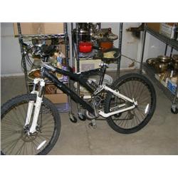 Black and White 18 Speed Bike