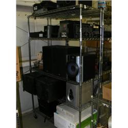 Rack Lot Of Electronics