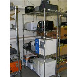 Rack Lot of Misc Computers and Printers