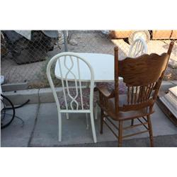 Table & 3 Misc Chairs