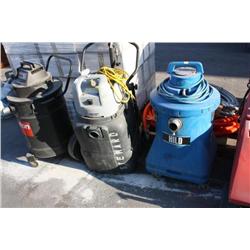 3 Wet/Dry Vacuums