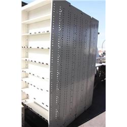 Lot Of Adjustible Metal Shelving