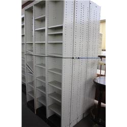 Large Lot Of Adjustable Metal Shelves