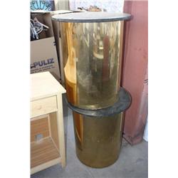 Two mini round tables